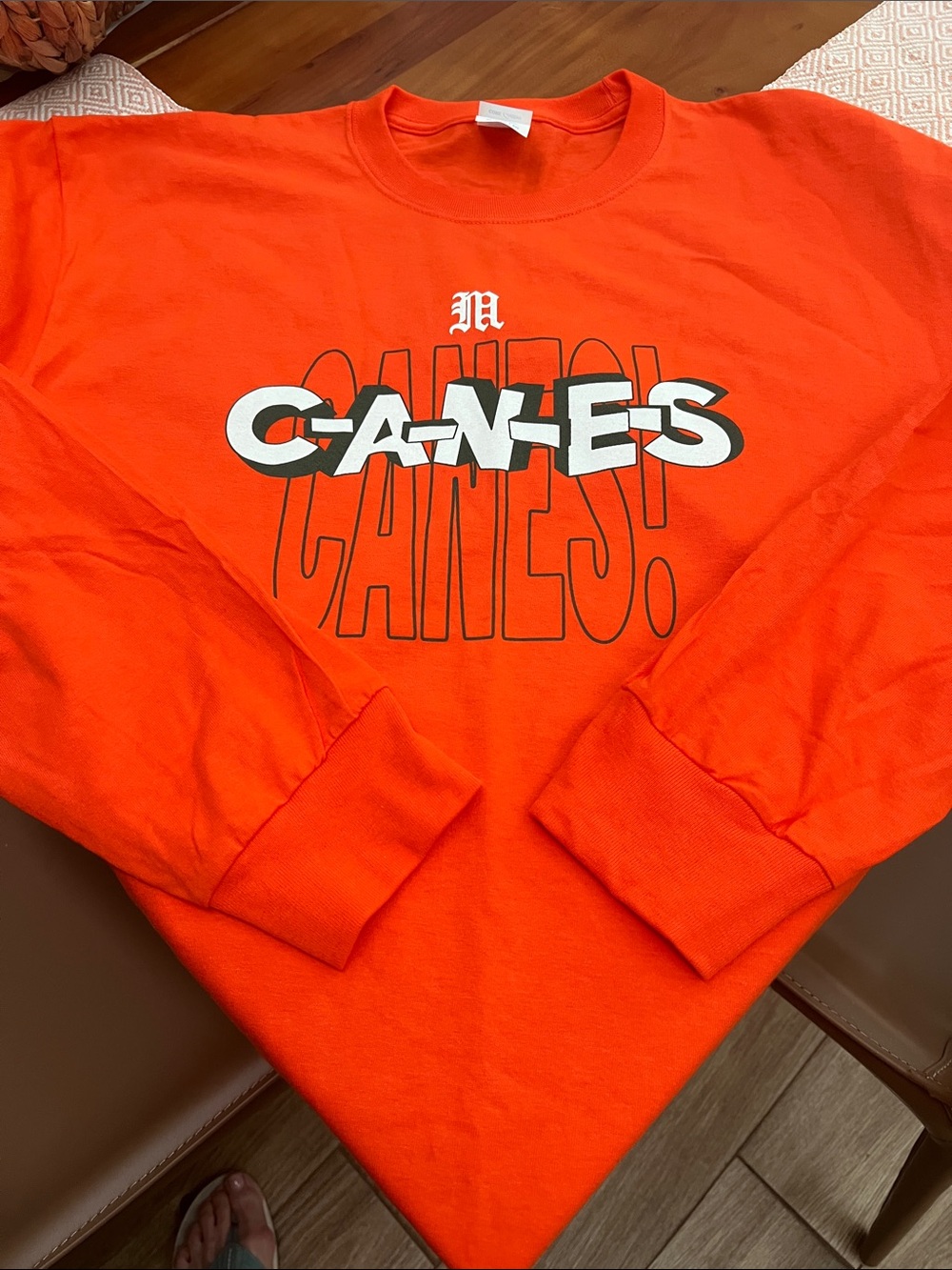 Miami hurricanes long sleeve polo shirt Sz XL - new w/o tag - Picture 2 of 3